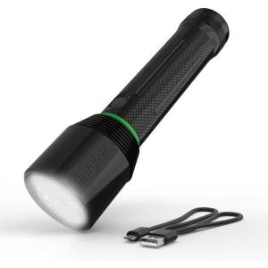 imageEnergizer X3500 LED Rechargeable Flashlight Powerful 2000 Lumen Flash Light IPX4 Water Resistant Excellent Emergency Power Outage Light
