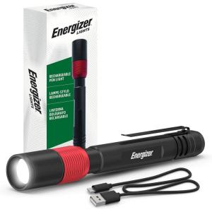 imageEnergizer X400 Rechargeable Pen Light Water Resistant Mini Flashlight Bright 400 Lumens LED Work Light for Mechanic Tools USB Cable IncludedFLASHLIGHT