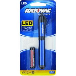 imageRayovac LED Pen Light Flashlight Flashlight with Clip for Pockets Purses and Desks Flash Light with AAA Battery Included Pack of 1