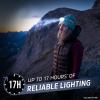 imageEnergizer Headlamp Smart LED with Voice Activation Ultra Bright 500 Lumens IPX4 Water Resistant Head Light for Camping Home Emergency Power Outage Batteries IncludedSteel Blue VoiceActivated