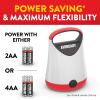 imageEveready LED Camping Lantern X250 2Pack Super Bright Tent Lights Rugged Water Resistant LED Lanterns 100 Hour Runtime Batteries Included Red and Black2 Pack