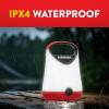 imageEveready LED Camping Lantern X250 2Pack Super Bright Tent Lights Rugged Water Resistant LED Lanterns 100 Hour Runtime Batteries Included Red and Black2 Pack