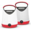 imageEveready LED Camping Lantern X250 2Pack Super Bright Tent Lights Rugged Water Resistant LED Lanterns 100 Hour Runtime Batteries Included Red and Black2 Pack