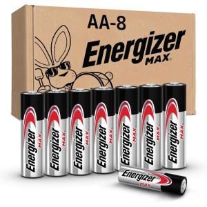 imageEnergizer MAX AA Batteries 8 Pack Double A Alkaline Batteries