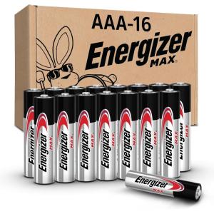 imageEnergizer MAX AAA Batteries 16 Pack Triple A Alkaline Batteries16 Count Pack of 1