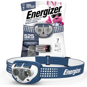 imageEnergizer Smart Voice Activated LED Headlamp Flashlight 550 Lumen IPX4 Water Resistant 1 Meter Drop Tested HeadlampBlue Voice Activated