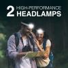 imageEnergizer LED Headlamp PRO 2Pack IPX4 Water Resistant Headlamps HighPerformance Head Light for Outdoors Camping Running Storm Survival LED Light for Emergencies Batteries IncludedStone Gray