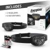 imageEnergizer LED Headlamp PRO 2Pack IPX4 Water Resistant Headlamps HighPerformance Head Light for Outdoors Camping Running Storm Survival LED Light for Emergencies Batteries IncludedMidnight Black