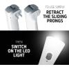 imageEnergizer LED Rechargeable Plugin Flashlights Weatheready Emergency Flashlight for Hurricane Supplies and Survival Kits Flash Light with Convenient Plugin DesignWhite 6 count Pack of 1