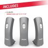 imageEnergizer Weatheready Rechargeable Compact Handheld Light Plugin Rechargeable LED Light Automatic TurnOn Emergency Flashlight Builtin Rechargeable Battery Included 3 CountGray