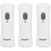 imageEnergizer Weatheready Rechargeable Compact Handheld Light Plugin Rechargeable LED Light Automatic TurnOn Emergency Flashlight Builtin Rechargeable Battery Included 3 CountWhite