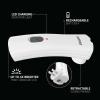 imageEnergizer Weatheready Rechargeable Compact Handheld Light Plugin Rechargeable LED Light Automatic TurnOn Emergency Flashlight Builtin Rechargeable Battery Included 3 CountWhite