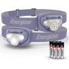 imageEnergizer LED Headlamp PRO 2Pack IPX4 Water Resistant Headlamps HighPerformance Head Light for Outdoors Camping Running Storm Survival LED Light for Emergencies Batteries IncludedPurple