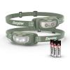 imageEnergizer Universal LED Headlamp Lightweight Bright Headlamp for Outdoors Camping and Emergency Light for Adults and Kids Includes Batteries Pack of 2Green