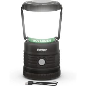 imageENERGIZER LED Camping Lantern X1000 Bright and Rugged Tent Light Water Resistant Lantern for Camping Hiking Fishing Emergency USB Cable IncludedBlack