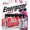 imageEnergizer MAX AA Batteries 12 Pack Double A Alkaline Batteries10 Count Pack of 1