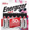imageEnergizer MAX AA Batteries 12 Pack Double A Alkaline Batteries12 Count Pack of 1