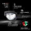imageEnergizer Rechargeable LED Headlamp Pro400 IPX4 Water Resistant HighPowered Bright LED Multiple Light Modes Best Headlight for Camping Running Outdoors Emergency Light USB IncludedBlack  1 Pack