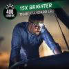 imageEnergizer Rechargeable LED Headlamp Pro400 IPX4 Water Resistant HighPowered Bright LED Multiple Light Modes Best Headlight for Camping Running Outdoors Emergency Light USB IncludedBasic