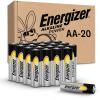imageEnergizer AA Batteries Alkaline Power Double A Battery Alkaline 32 Count20 Count Pack of 1