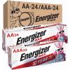 imageEnergizer AA Batteries and AAA Batteries 24 Max Double A Batteries and 24 Max Triple A Batteries Combo Pack 48 Count