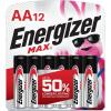 imageEnergizer MAX AA Batteries 12 Pack Double A Alkaline Batteries12 Count Pack of 1