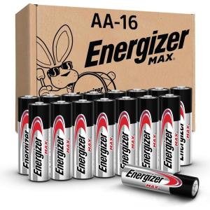 imageEnergizer AA Batteries Max Double A Battery Alkaline 24 CountAA
