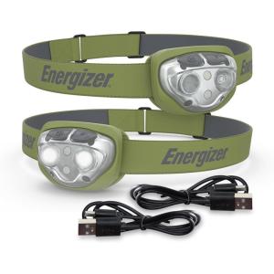 imageEnergizer Rechargeable LED Headlamp Pro400 IPX4 Water Resistant HighPowered Bright LED Multiple Light Modes Best Headlight for Camping Running Outdoors Emergency Light USB IncludedBasic
