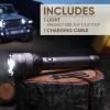 imageEnergizer Jeep High Lumen Metal Rechargeable LED Flashlight 10000 Lumens Super Bright Flashlight with Durable Metal Construction