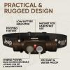 imageEnergizer Jeep Hybrid Rechargeable Metal LED Headlamp 2000 Lumens Bright Headlamp with Power Source Flexibility for Any Adventure on or Off Road