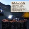 imageEnergizer Jeep MultiPurpose HandsFree Rechargeable LED Light 450 Lumens TrailReady Clipon Light Headlamp and Magnetic All in One