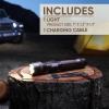 imageEnergizer Jeep Power Indicator Rechargeable LED Flashlight 1000 Lumens Rechargeable Flashlight with TrailReady Construction and EasytoRead Digital Power Indicator Display
