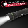 imageEnergizer LED Tactical Flashlight TAC950 Ultra Bright IPX4 Water Resistant Flash Light Rugged Metal Body Manual Focus Batteries Included