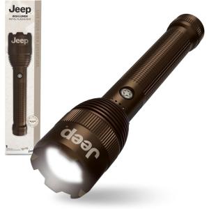 imageEnergizer Jeep High Lumen Metal Rechargeable LED Flashlight 10000 Lumens Super Bright Flashlight with Durable Metal Construction