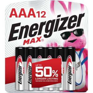 imageEnergizer MAX AAA Batteries 24 Pack Triple A Alkaline Batteries12 Count Pack of 1