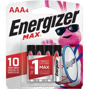 imageEnergizer MAX AAA Batteries 24 Pack Triple A Alkaline Batteries4 Count Pack of 1