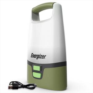 imageEnergizer Vision LED Camping Lantern Bright Rechargeable Lantern Water Resistant Emergency Light with MicroUSB Charging Cable Pack of 1 Forest Green