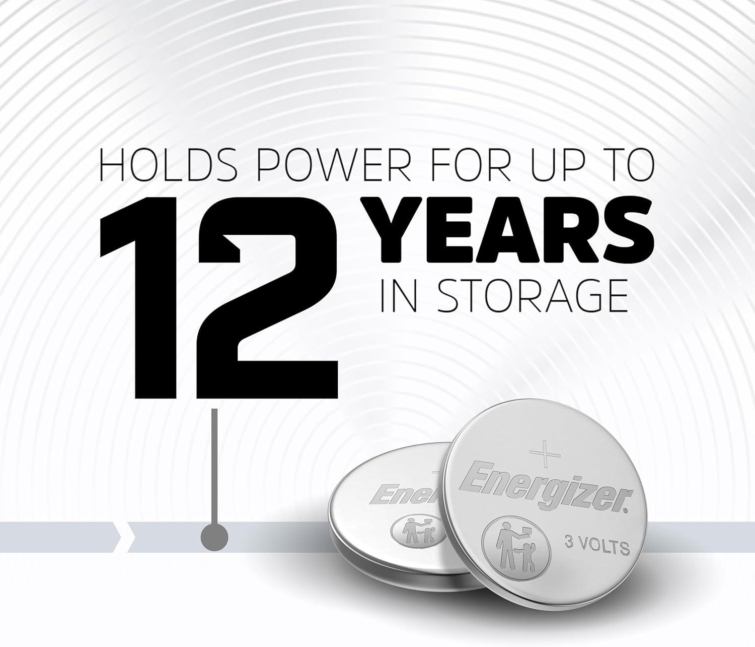 imageEnergizer CR2032 Lithium 3V Coin Batteries for Watches AirTags Key Fobs Small Electronics 10 PackCR2032