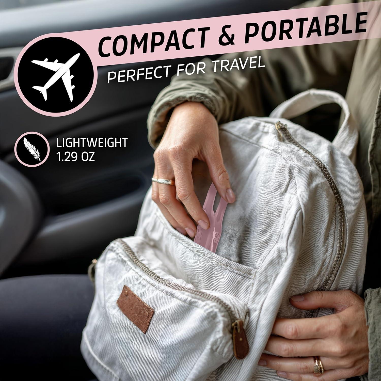 imageEnergizer FlexR LED Rechargeable Book Light for Reading in Bed Reading Light with Warm LED Color LongLasting and Lightweight Pink