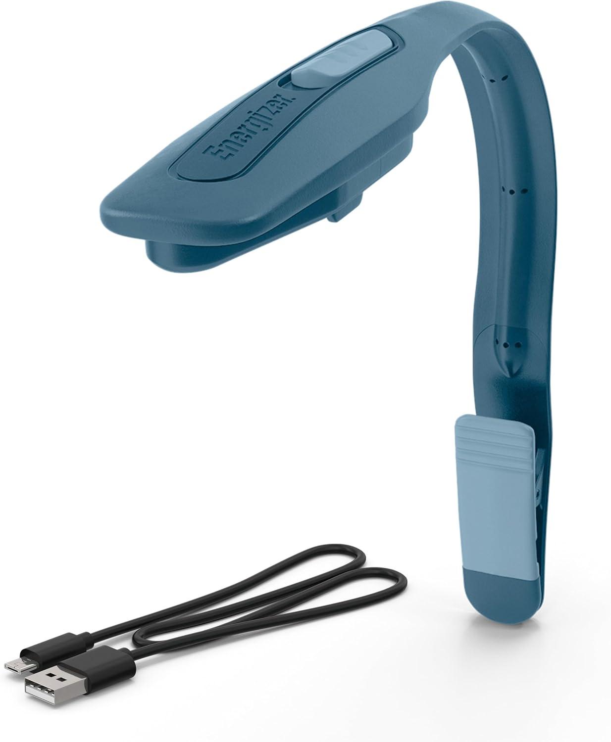 imageEnergizer FlexR LED Rechargeable Book Light for Reading in Bed Reading Light with Warm LED Color LongLasting and LightweightBlue