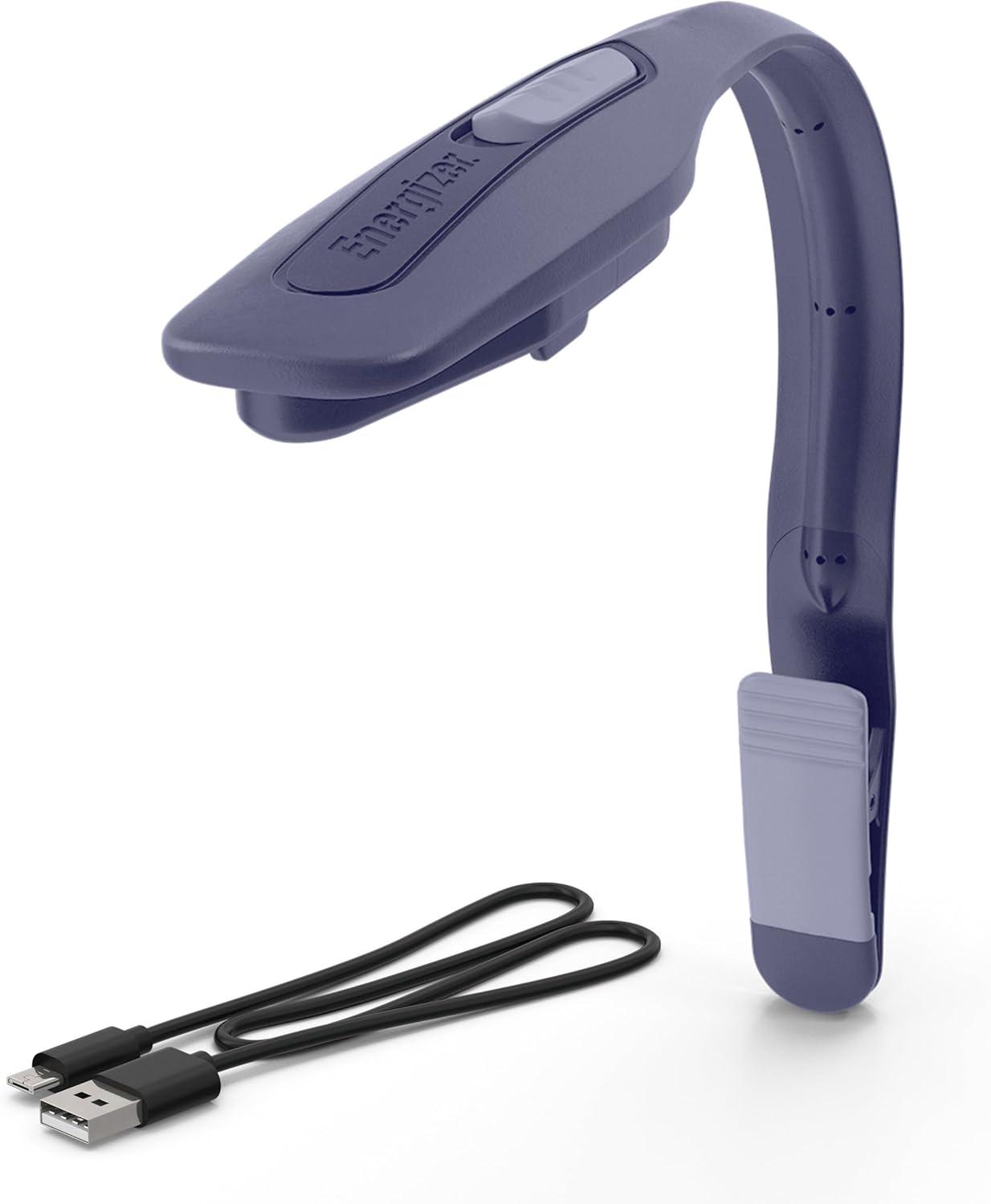 imageEnergizer FlexR LED Rechargeable Book Light for Reading in Bed Reading Light with Warm LED Color LongLasting and LightweightPurple