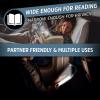 imageEnergizer FlexR LED Rechargeable Book Light for Reading in Bed Reading Light with Warm LED Color LongLasting and LightweightBlue