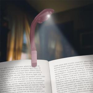 imageEnergizer FlexR LED Rechargeable Book Light for Reading in Bed Reading Light with Warm LED Color LongLasting and Lightweight Pink