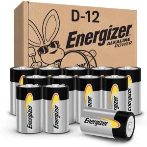 image:imageEnergizer Alkaline Power D Batteries 12 Count Pack of 1 LongLasting Alkaline Size D BatteriesD