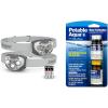 image:imageEnergizer LED Headlamp PRO 2Pack IPX4 Water Resistant Headlamps HighPerformance Head Ligh amp Potable Aqua Water Purification Tablets with PA Plus Portable and Effective Solution for Camping