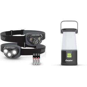 image:imageEnergizer LED Headlamp PRO 2Pack and Camping Lantern 360 PRO Bundle IPX4 Water Resistant Lights for Outdoors Camping Running Emergency