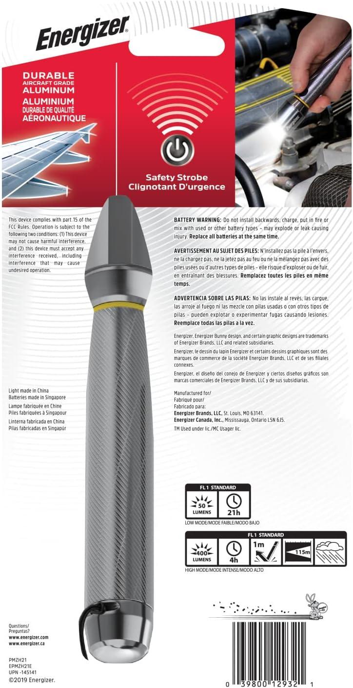 image:imageEnergizer LED Flashlight Super Bright Flashlight for Camping and Power Outages Flash Light with AA Batteries Included  Pack of 1One Size