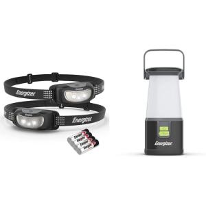 image:imageEnergizer LED Headlamp 2Pack Universal IPX4 Water Resistant Headlamps Batteries Included amp LED Camping Lantern 360 PRO IPX4 Water Resistant Tent Light