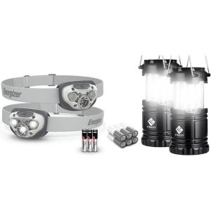 image:imageEnergizer LED Headlamp PRO 2Pack and Etekcity Camping Lantern 2 Pack BundleGray 2Pack