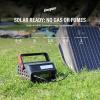 image:imageEnergizer 293W Portable Power Station Flashlight Lithium Solar Generator 120V300WPeak 600W Pure Sine Wave AC Outlet 60W USBC PD Case Outdoor Home Emergency Power Outage RV Camping CPAP